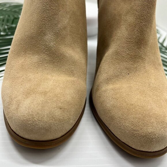 Michael Michael Kors Evaline Brown Suede Chelsea Heeled Booties Size 9.5M NWOB - Picture 4 of 16